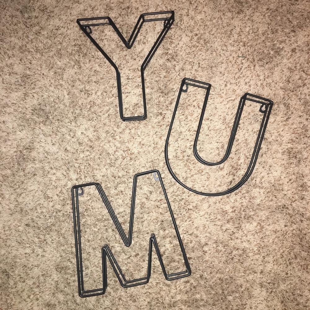 “YUM” - Wall Letters
